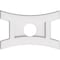 Ekena Millwork Haven Architectural Grade PVC Ceiling Medallion, 14"W x 9 3/8"H x 3"ID x 3"C x 1"P, One-Piece CMP14X9HN-03000 - alternate 1